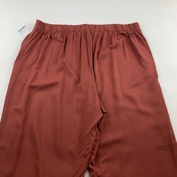 Old Navy Cherry Birch Challis Wide Leg Playa Pant 2X New - Picture 5 of 6